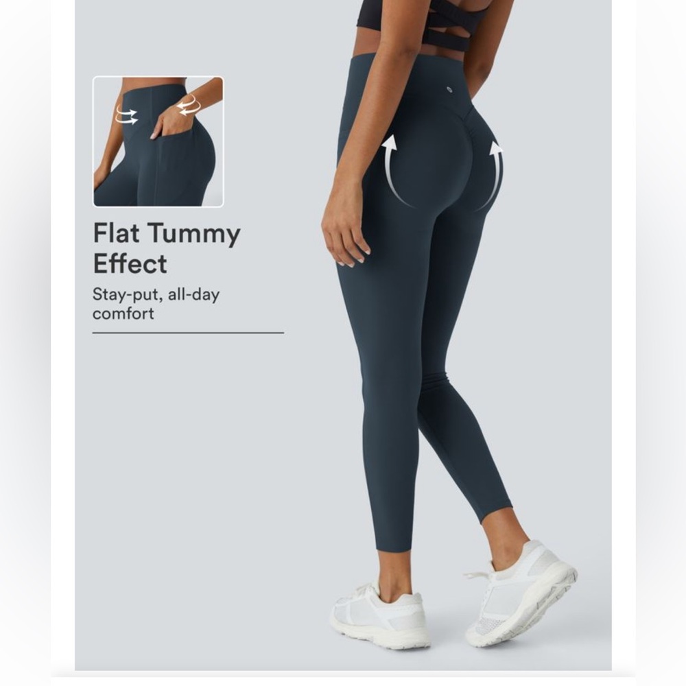 Halara UltraSculpt High-Waist Scrunch Butt Lifting Tummy Control Pocket Leggings
